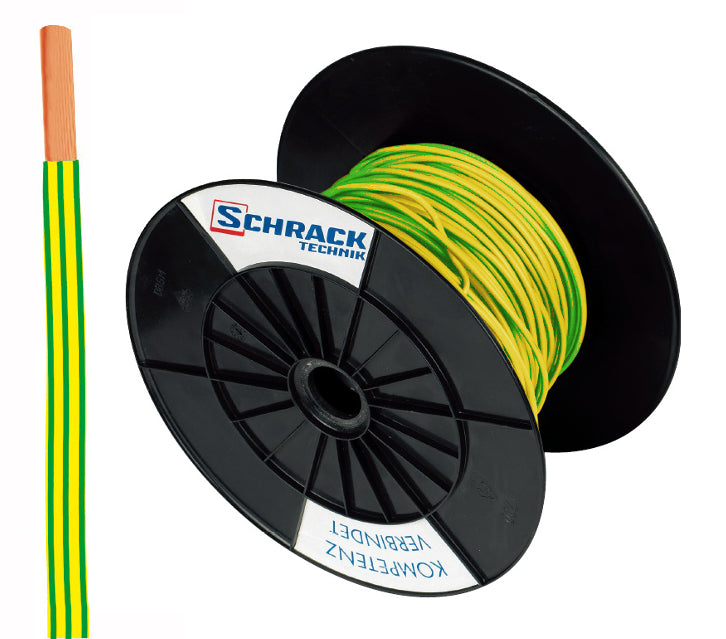 Spule H07V-U (Ye) 2,5mm² gelb/grün, eindrähtig