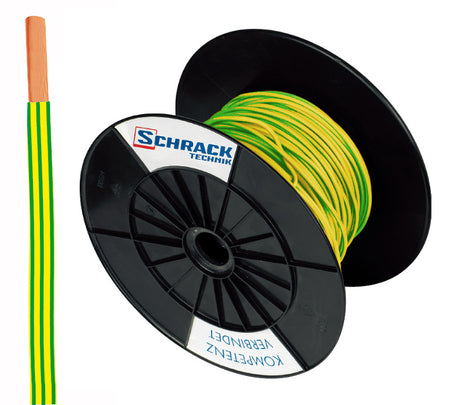 Spule H07V-U (Ye) 2,5mm² gelb/grün, eindrähtig