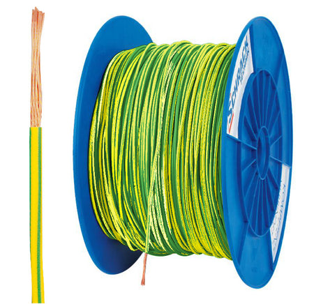 Spule H05V-K (Ysf) 0,75mm² gelb/grün, feindrähtig