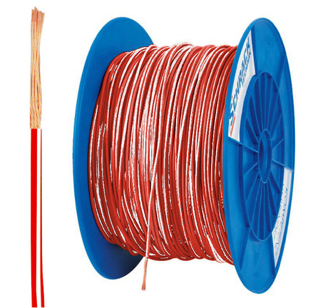 Spule H05V-K (Ysf) 0,75mm² rot/weiß, feindrähtig
