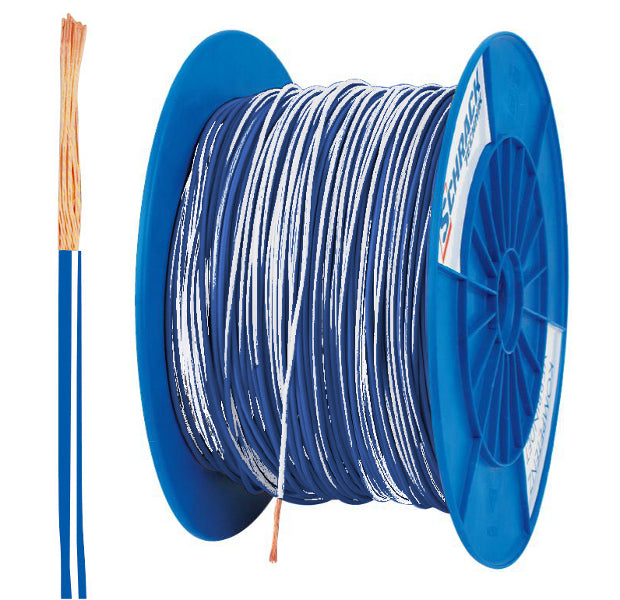 Spule H05V-K (Ysf) 1mm² blau/weiß, feindrähtig