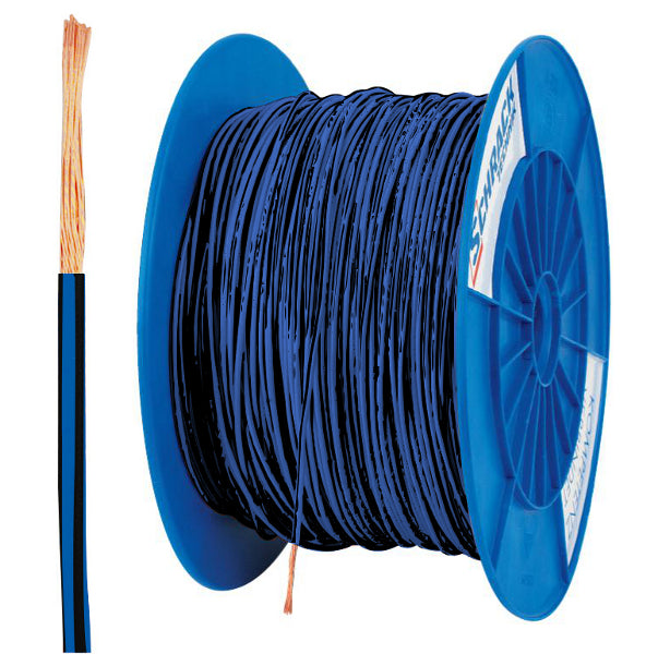 Spule H07V-K (Yf) 2,5mm² blau/schwarz, feindrähtig