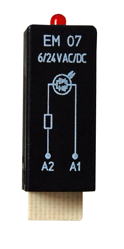 LED-Steckmodul, rot, 6 - 24VAC/DC, EM07