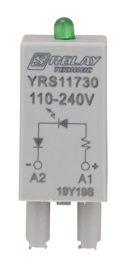 LED-Steckmodul, grün, 110-240VAC für S-Relay Sockel