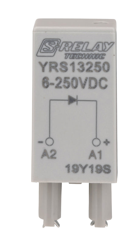 Freilaufdioden-Modul 6 - 250VDC, A1+ für S-Relay Sockel