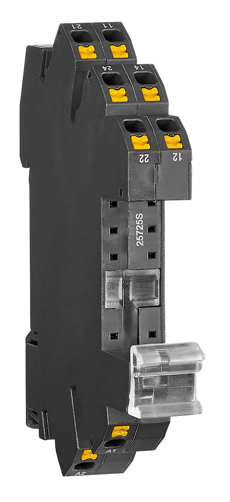 Steckfassung mit Federklemmanschl., 5mm, logisch, 24VAC/DC