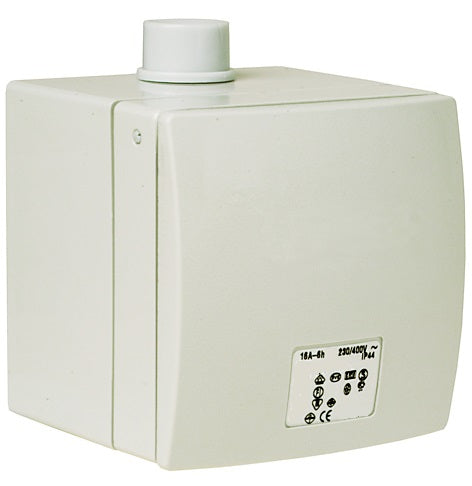CEE Dose 5x16A, 6h, CEE 400V, IP44 Wand/Verteilereinbau