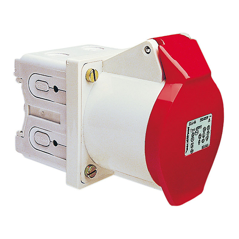 CEE-Verteilereinbaudose 5x16A, 400V, IP44,Hutschienenmontage