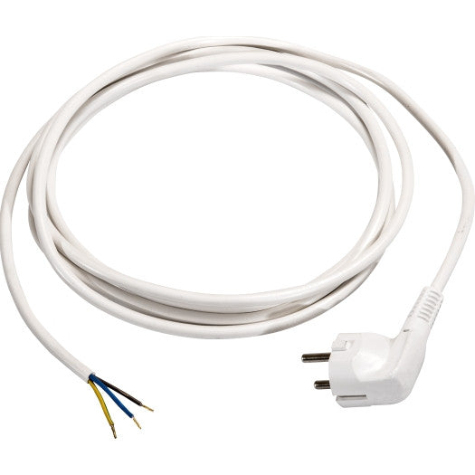 Anschlussleitung 1,0mm², 1,5m mit Winkelstecker, weiß