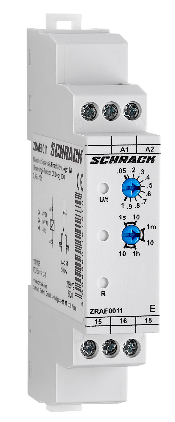 Monofunktionsrelais esv. AMPARO, 24VAC/DC, 230VAC, 1W, 5A
