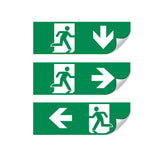 Vertikales Schild für LED Notlicht/Fluchtwegleuchte UNI4