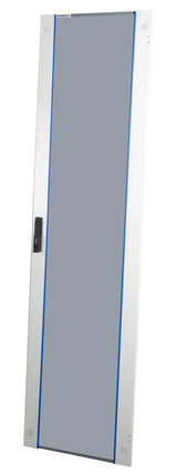Glas-Tür, volle Breite für S-RACK 22HE, B=600, RAL7035