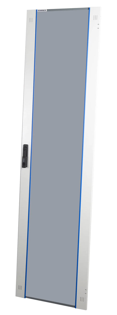 Glas-Tür, volle Breite für S-RACK 42HE, B=600, RAL7035
