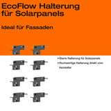 Balkonkraftwerk-Halterung für Fassade 90°