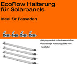 Balkonkraftwerk-Halterung für Fassade 50°