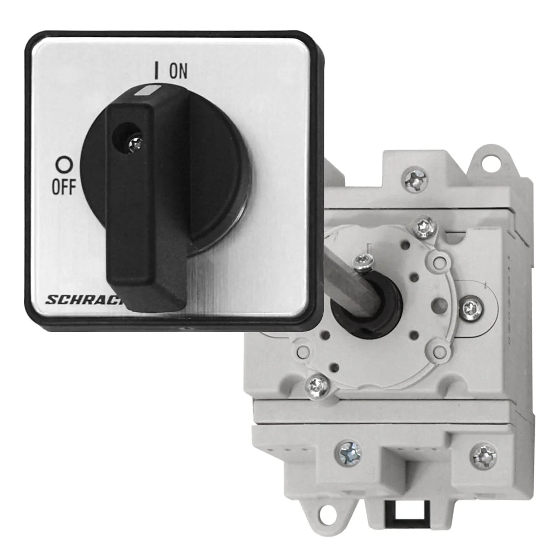 Hauptschalter 2 pol. 32A, 600VDC, Bodenbef., Türkupplung ZBV