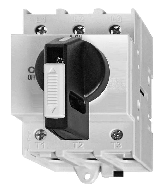 Hauptschalter 3-polig, Reiheneinbau, 125A, 45kW