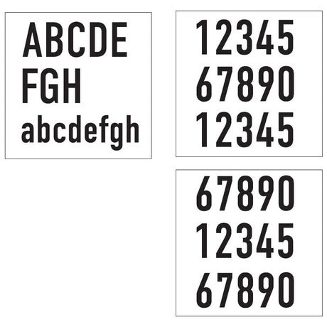 Hausnummernset für DOTLUX LED-Hausnummernleuchte WALLsquare