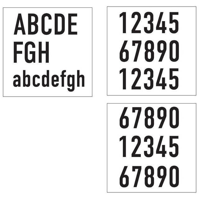 Hausnummernset für DOTLUX LED-Hausnummernleuchte WALLsquare