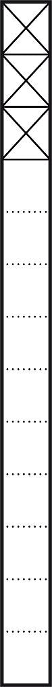 SIEDLE Kommunikations-Säule alu freisteh KSF 613-3 DG gr 3mod 211x1344x230mm