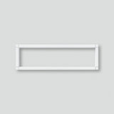 SIEDLE Briefkastenblende 1f AP ws alu PB 611-4/1-0 W 431x131x38mm