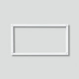 SIEDLE Briefkastenblende 2f AP ws alu PB 611-4/2-0 W 431x231x38mm