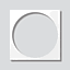 SIEDLE Deckel Kst Türstat ws ACM 670-..., CMx 61x-..., BCMx 650-