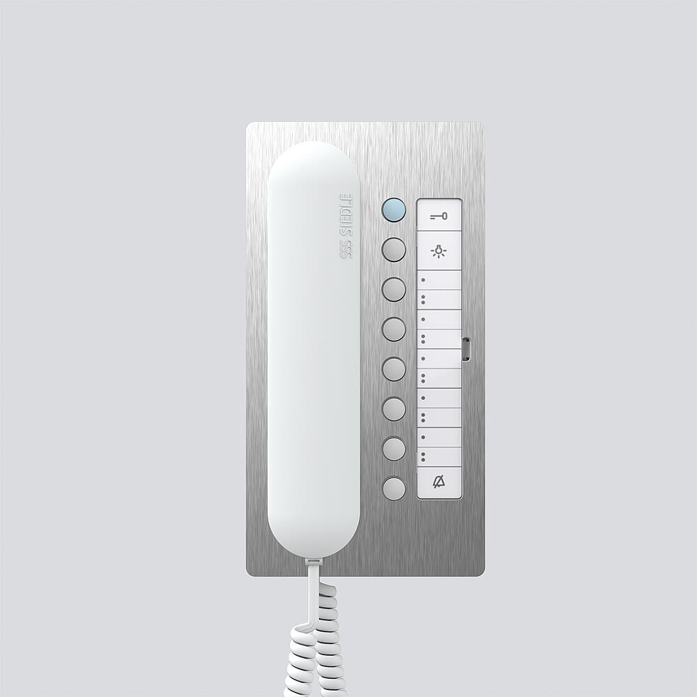 SIEDLE Haustelefon Bus AP ws Rufabschalt BTC 850-02 E/W 106x201x46mm