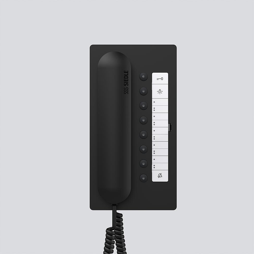 SIEDLE Haustelefon Bus AP sw Rufabschalt BTC 850-02 S 106x201x46mm TüröffnAutom