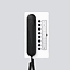 SIEDLE Haustelefon Bus AP ws Rufabschalt Comfort BTC 850-02 WH/S 106x201x46mm