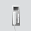 SIEDLE Haustelefon LAN AP 88mm ws AHT 870-0 E/W 106x278x51mm TüröffnAutom