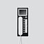 SIEDLE Haustelefon LAN AP 88mm ws AHT 870-0 SH/W 106x278x51mm Rufabschalt