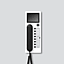 SIEDLE Haustelefon LAN AP PAL 88mm ws Access AHTV 870-0 WH/S 106x278x51mm