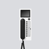 SIEDLE Haustelefon AP 88mm ws Access AHT 870-0 WH/S 106x278x51mm