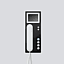 SIEDLE Haustelefon Bus AP PAL 88mm BTSV 850-03 SH/W 106x278x46mm