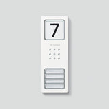 SIEDLE Gehäuse Kst Türstat ws CA 812-4, CA 850-4 W