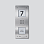 SIEDLE Türstation UP edst 1RT Bus m.Abd CAU 850-1-0 E m.Infoschild 85x253x49mm