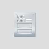 SIEDLE Briefkasten MauerDW 2f VA si 2mod CL 411 BD2A 02 R 2tast 345x395,5x2mm