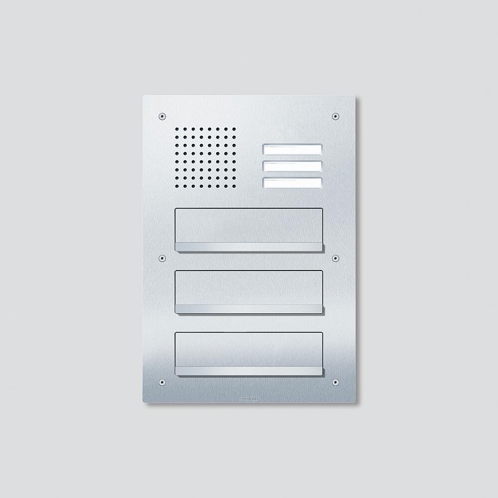 SIEDLE Briefkasten MauerDW 3f VA si 2mod CL 411 BD2A 03 N 3tast 345x495,5x2mm