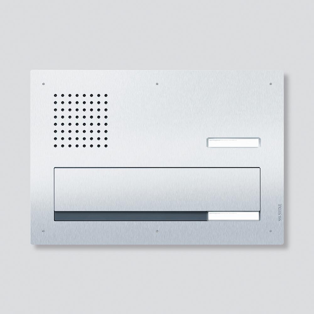 SIEDLE Briefkasten MauerDW 1f VA si 1mod F CL BD3A 01 B-0 m.Bel 1tast Koppelbar