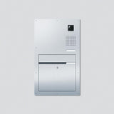 SIEDLE Briefkasten UP 1f Edst 1tast F CL BF3V130 01 B-01 466x782x2mm