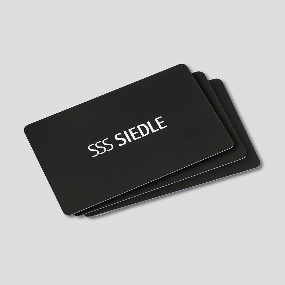 SIEDLE RFID-Transponder 13,56MHz 25mm SKC 600-0/3 EEPROM Kst 85x54x1mm 16g