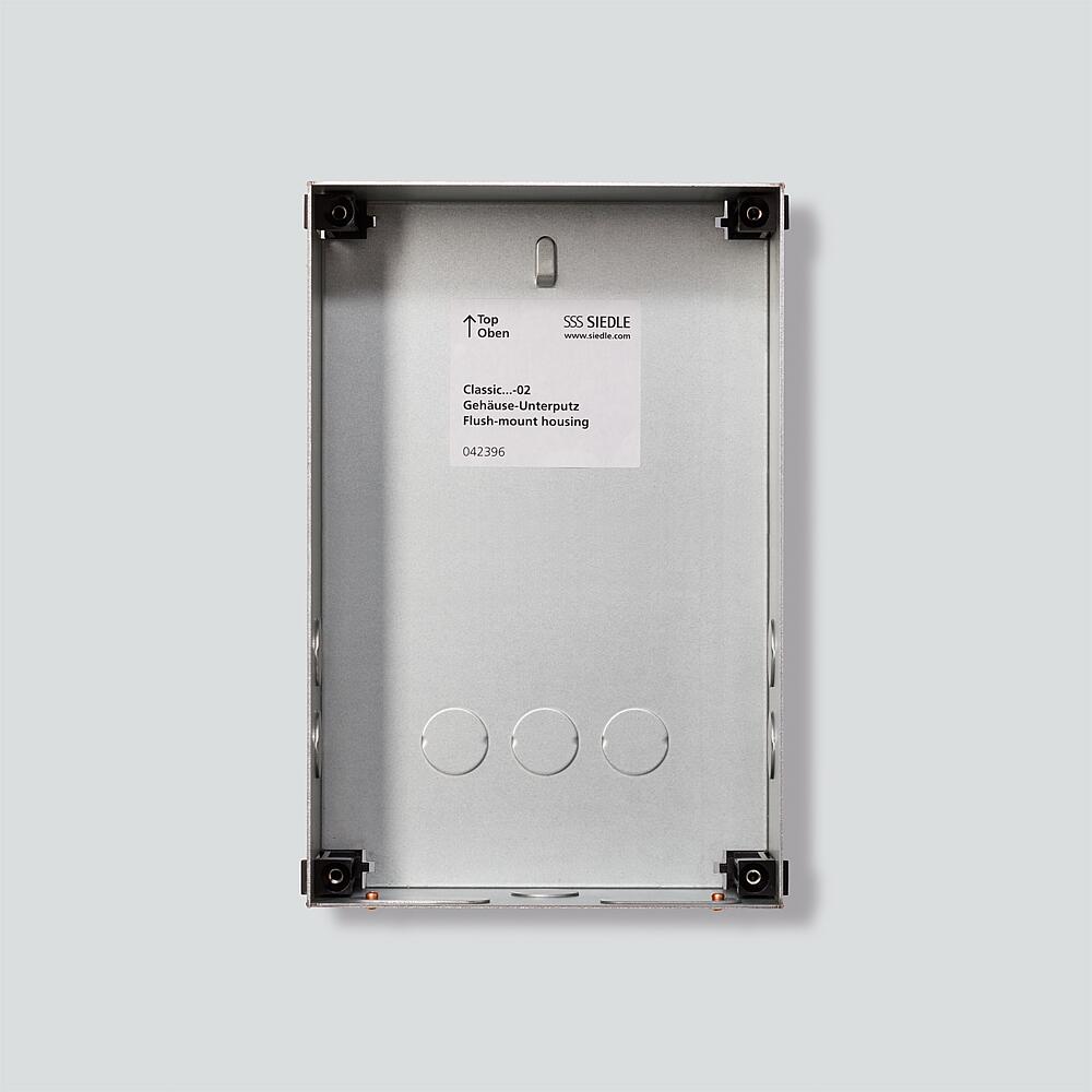 SIEDLE Gehäuse 1f UP si VA 154x231x65mm GU CL 02-0 Diebstahlsich.integrb