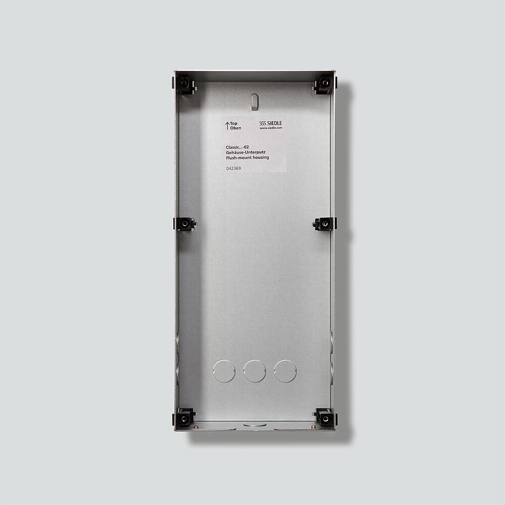 SIEDLE Gehäuse 1f UP si VA 336x154x65mm GU CL 06-0 Diebstahlsich.integrb