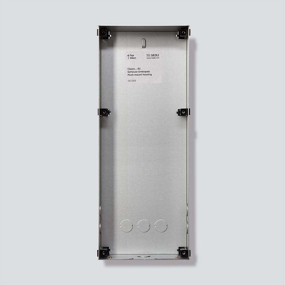 SIEDLE Gehäuse 1f UP si VA 154x388x65mm GU CL 08-0 Diebstahlsich.integrb