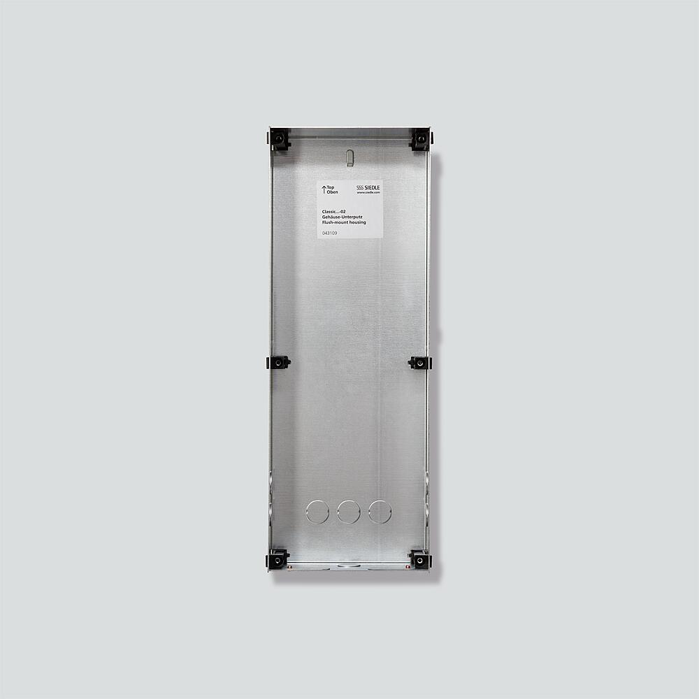 SIEDLE Gehäuse 1f UP si VA 154x415x65mm GU CL 09-0 Diebstahlsich.integrb