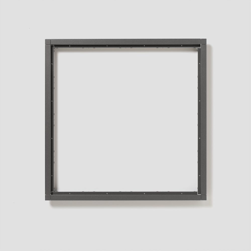 SIEDLE Rahmen-Türstation 16f UP gr alu KR 611-4/4-0 DG 431x431x38mm