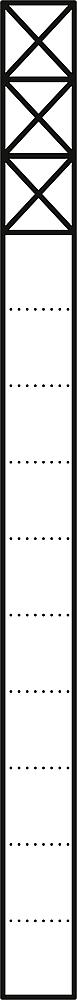 SIEDLE Kommunikations-Säule alu freisteh KS 613-3 SM si 3mod 211x1344x130mm
