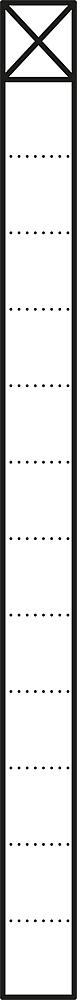 SIEDLE Kommunikations-Säule alu freisteh KS 613-1 DG gr 1mod 211x1344x130mm