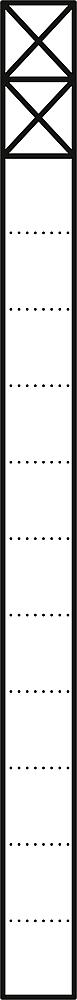 SIEDLE Kommunikations-Säule alu freisteh KS 613-2 AG anthgr 2mod 211x1344x130mm